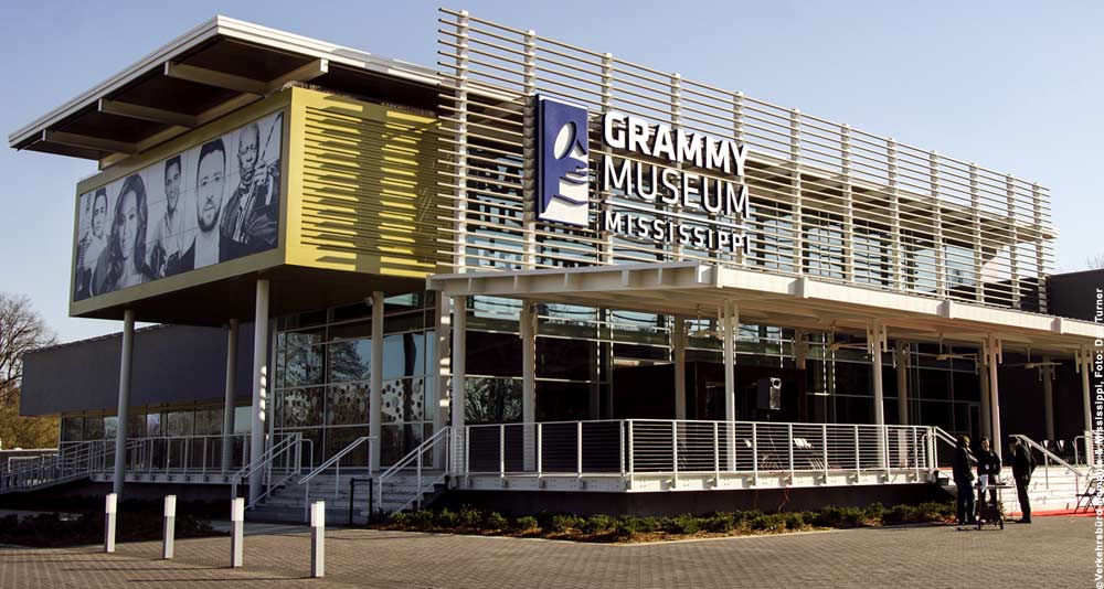 Das GRAMMY Museum Mississippi in Cleveland, Quelle Verkehrsbüro Memphis & Mississippi, Foto: Dan Turner