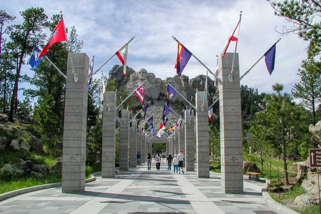 Avenue of the Flags, Mt. Rushmore, South Dakota